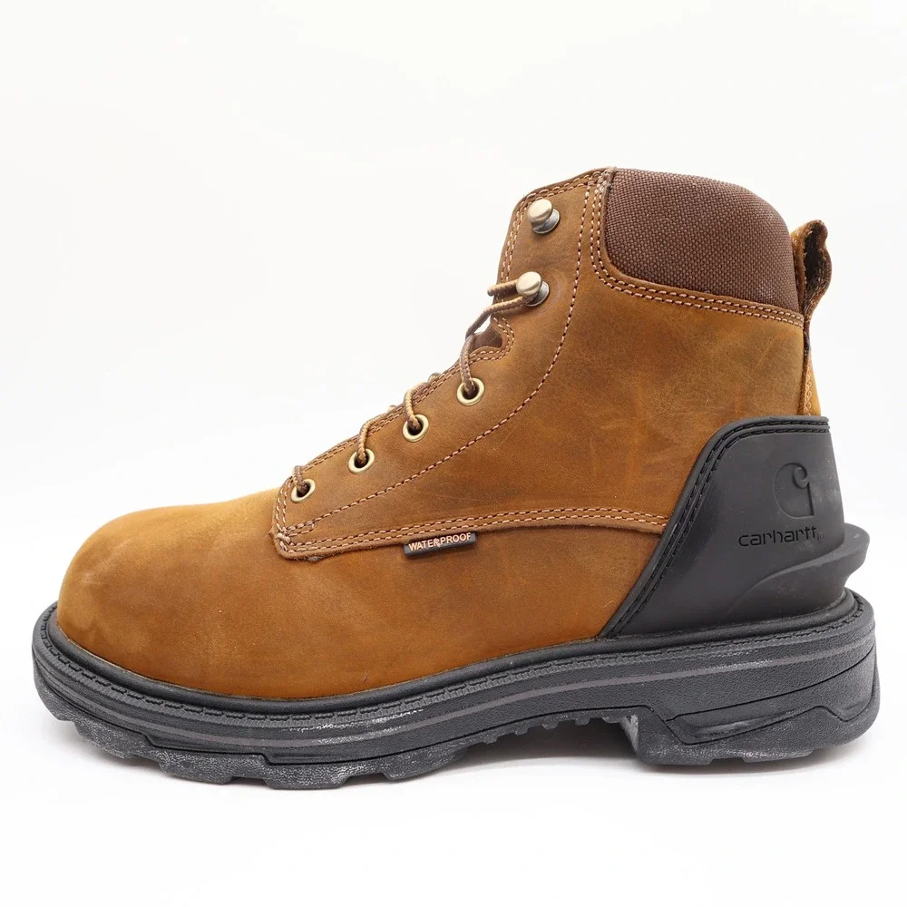 Carhartt Ironwood Work Boots Mens 9.5 M Brown Leather Alloy Toe Waterproof NWT